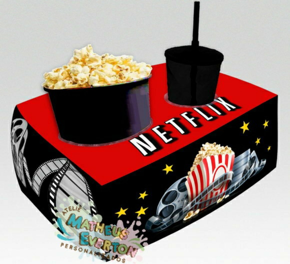 Almofada de Pipoca Personalizada Cinema (faço Outros Temas)