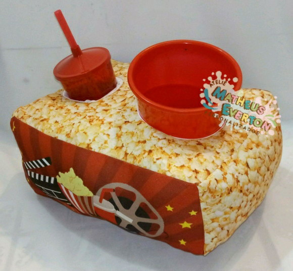 Almofada de Pipoca Personalizada Cinema (faço Outros Temas) - Imagem 2
