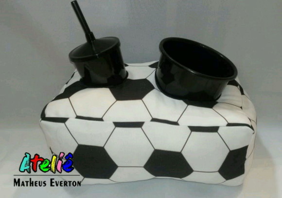 Almofada de Pipoca Personalizada Futebol Faço Outros Temas - Imagem 2