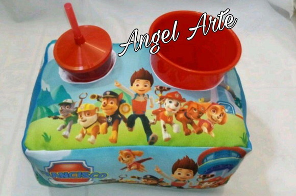 Almofada De Pipoca Personalizado Patrulha Canina