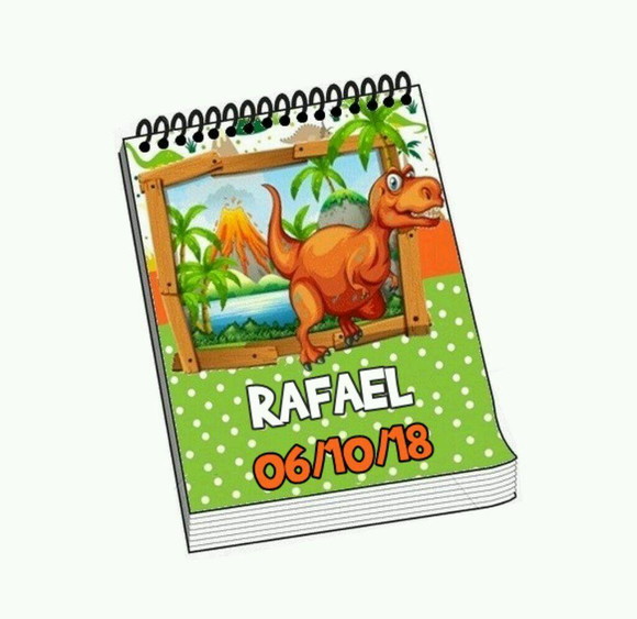 Bloquinho Personalizado Dinosauro