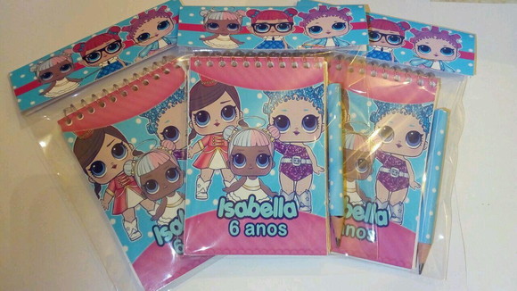 Bloquinho Personalizado Lol + Mini Lápis