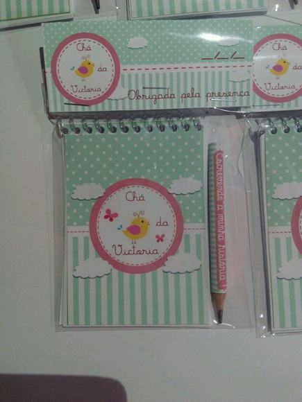 Bloquinho Personalizado Maternidade- Grátis Mini Lapis - Imagem 2