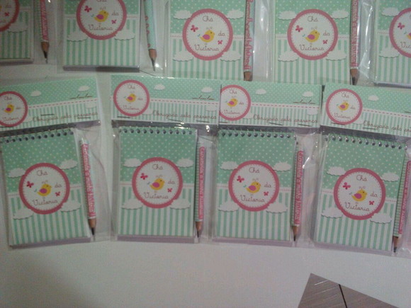 Bloquinho Personalizado Maternidade- Grátis Mini Lapis - Imagem 4