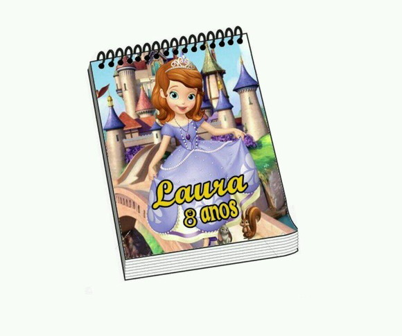 Bloquinho Personalizado Pricesinha Sofia