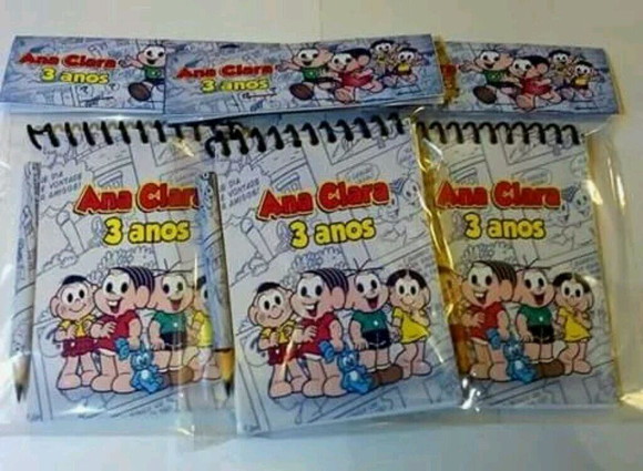 Bloquinho Personalizado Turma da Monica