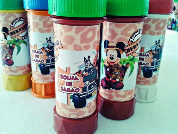 Bolha de Sabão Mickey Safari-Fazemos qualquer tema - Imagem 3