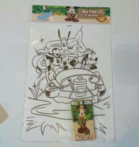 Desenhos para Colorir com Giz de Cera Safari - Imagem 2