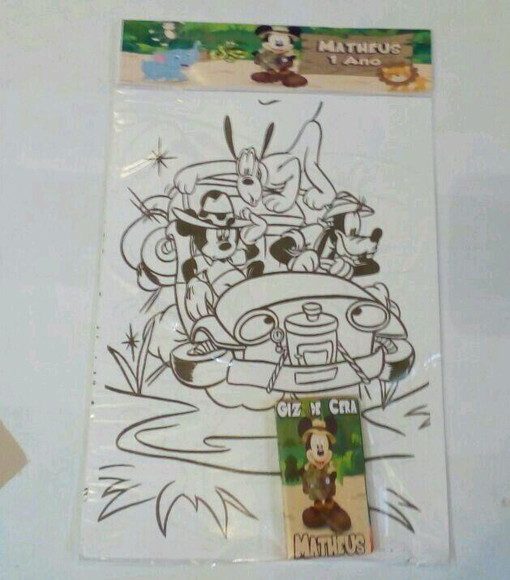 Desenhos para Colorir com Giz de Cera Safari - Imagem 3