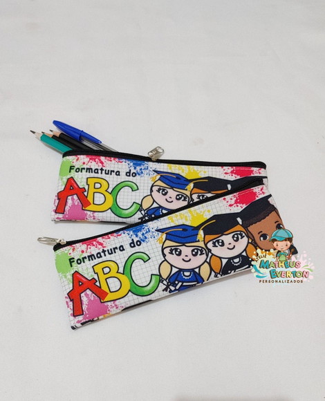 Estojo Slim Personalizado Abc Tamanho 19x7 - Imagem 2