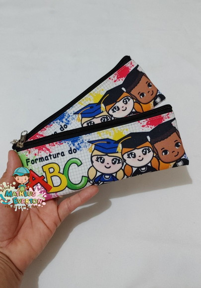 Estojo Slim Personalizado Abc Tamanho 19x7 - Imagem 2