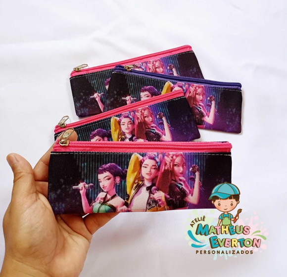 Estojo Slim Personalizado Guerreiras de K-pop Tam: 19x7 - Imagem 2
