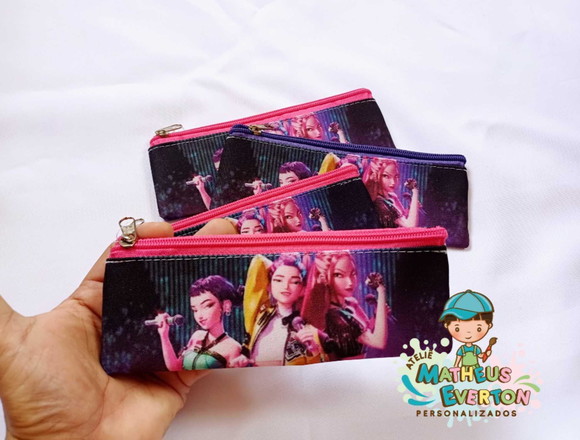 Estojo Slim Personalizado Guerreiras de K-pop Tam: 19x7