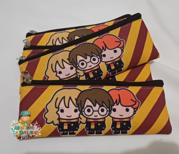 Estojo Slim Personalizado Harry Potter Tam: 19x7 - Imagem 5