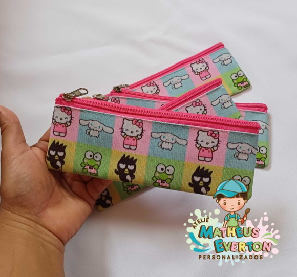 Estojo Slim Personalizado Hello Kitty Tam: 19x7 - Imagem 2