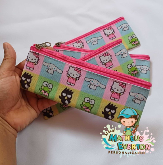 Estojo Slim Personalizado Hello Kitty Tam: 19x7 - Imagem 3