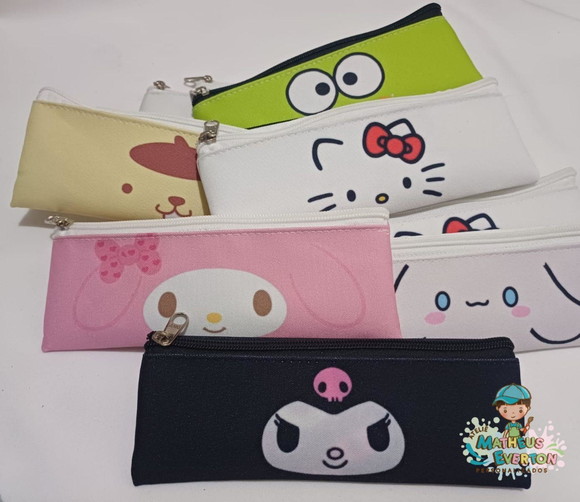 Estojo Slim Personalizado Hello Kitty Tam: 19x7 - Imagem 4