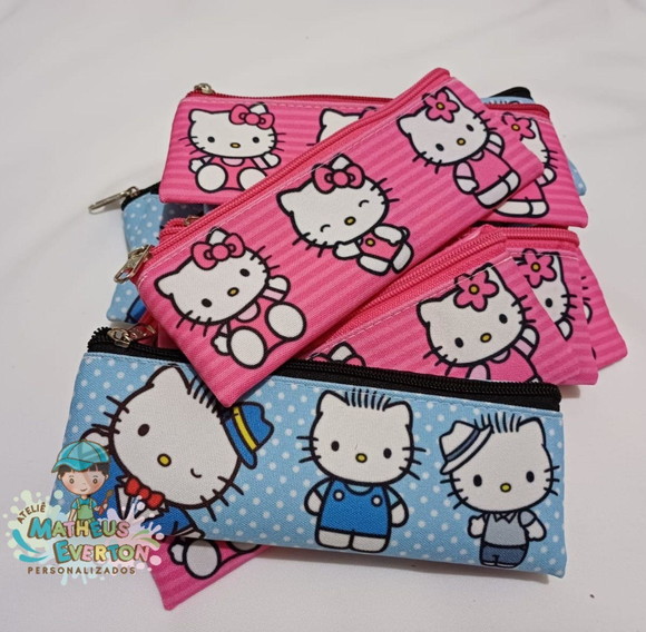 Estojos Slim Personalizado Hello Kitty Tam: 19x7 - Imagem 2