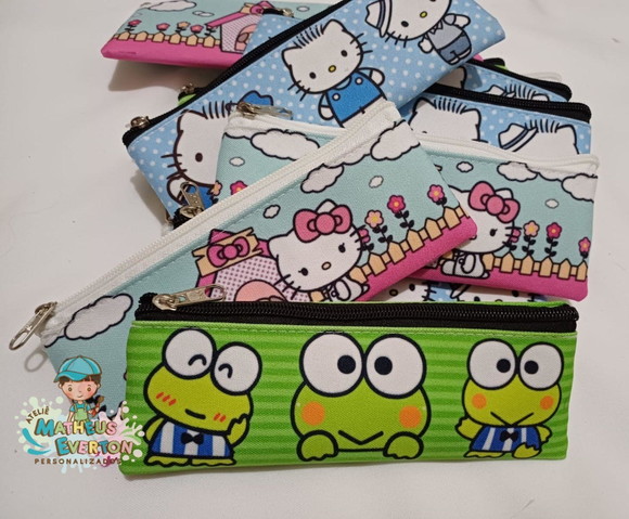 Estojos Slim Personalizado Hello Kitty Tam: 19x7 - Imagem 5