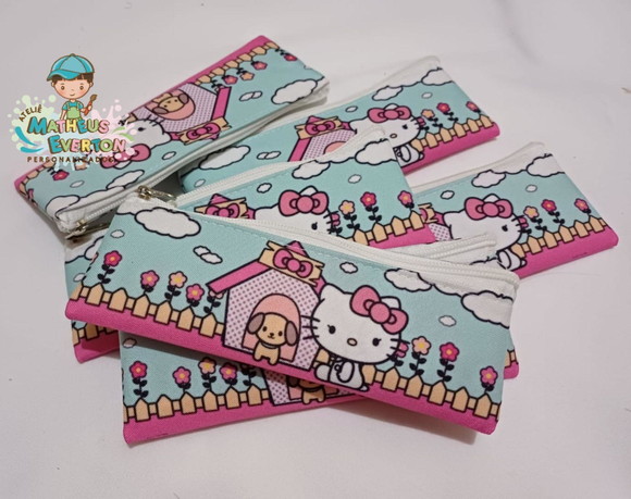 Estojos Slim Personalizado Hello Kitty Tam: 19x7