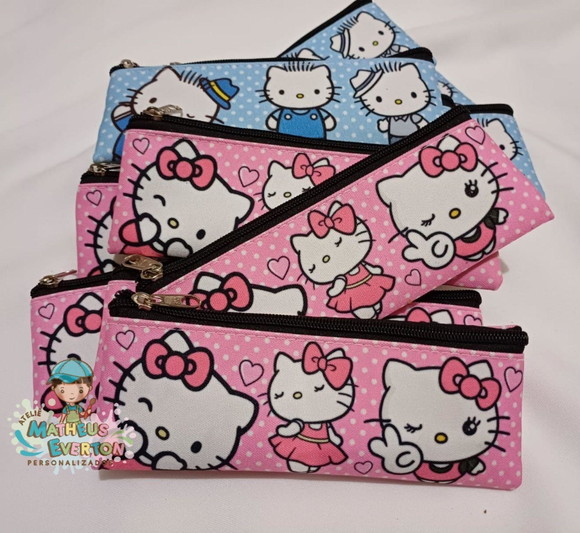 Estojos Slim Personalizado Hello Kitty Tam: 19x7 - Imagem 3