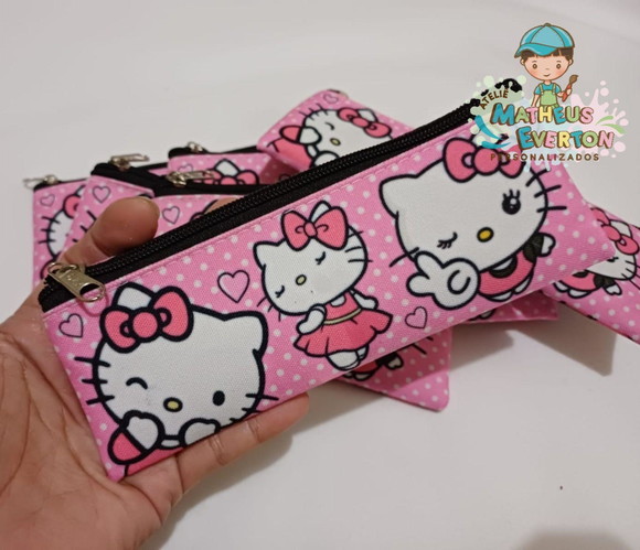 Estojos Slim Personalizado Hello Kitty Tam: 19x7 - Imagem 4