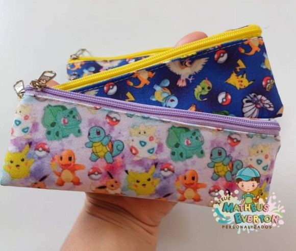 Estojos Slim Personalizado Pokémon Tam: 19x7 - Imagem 3