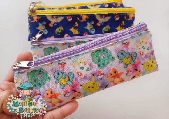 Estojos Slim Personalizado Pokémon Tam: 19x7 - Imagem 2