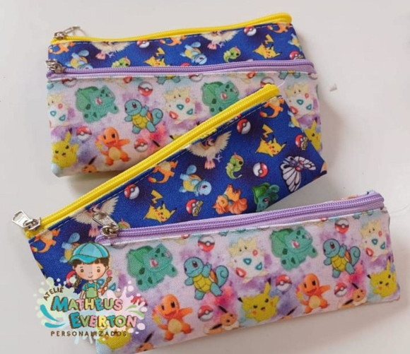 Estojos Slim Personalizado Pokémon Tam: 19x7 - Imagem 5