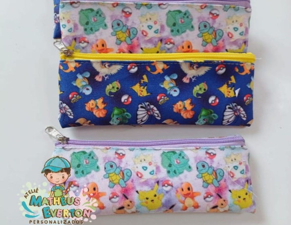Estojos Slim Personalizado Pokémon Tam: 19x7 - Imagem 4