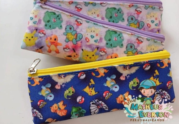 Estojos Slim Personalizado Pokémon Tam: 19x7 - Imagem 3