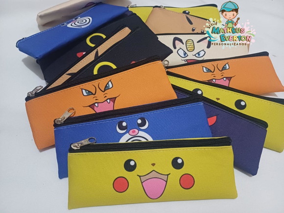 Estojos Slim Personalizado Pokémon Tam: 19x7 - Imagem 5