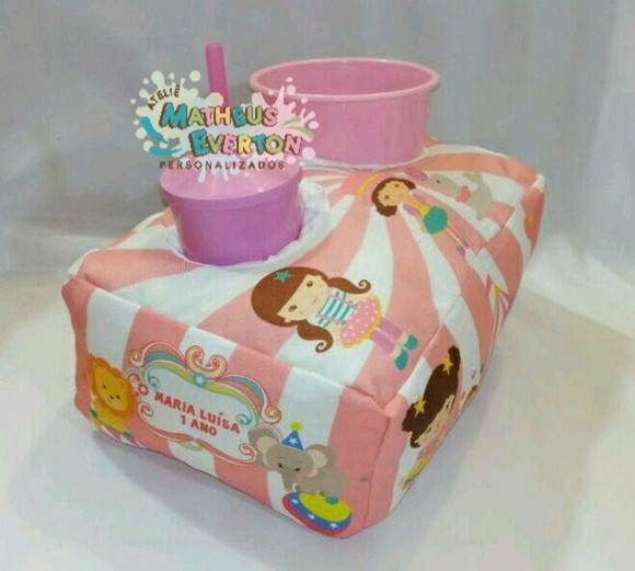Kit Cinema Personalizado Circo Rosa (faço Outros Temas) - Imagem 2
