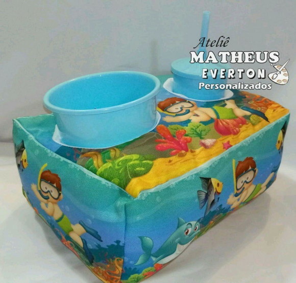 Kit Cinema Personalizado Fundo do Mar - Imagem 2
