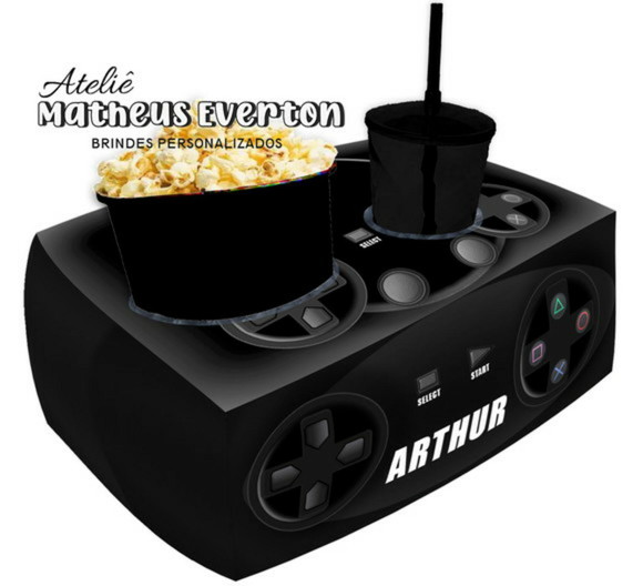 Kit Cinema Personalizado Video Game (faço Outros Temas)