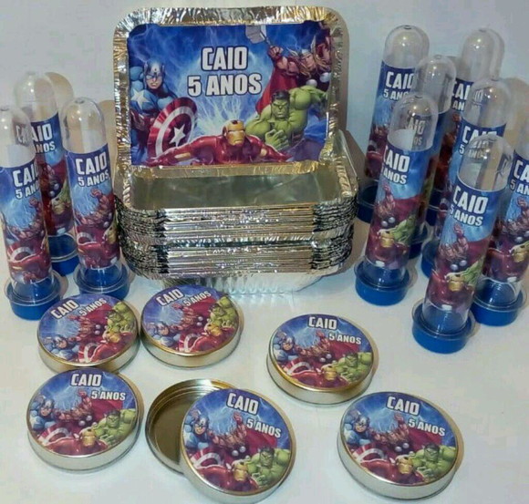 Kit Festa Personalizada Hérois de Mavel