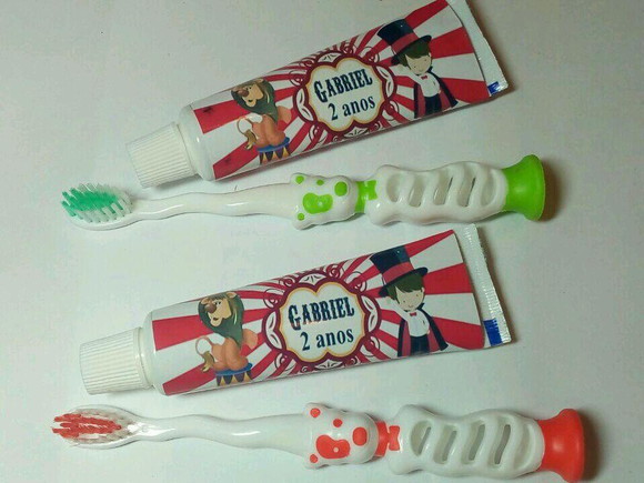 Kit Higiene Bucal Personalizado Circo Vitange - Imagem 2