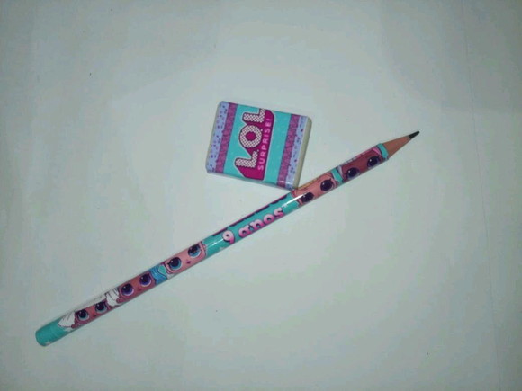 Kit Lapis e Borracha Personalizado Lol
