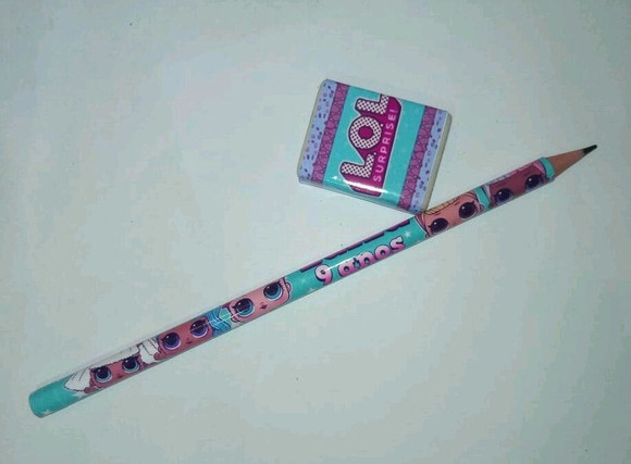Kit Lapis e Borracha Personalizado Lol - Imagem 3