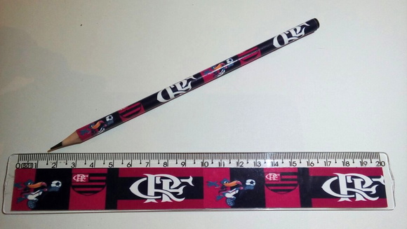 Kit Lápis e Régua Personalizado Futebol - Imagem 2