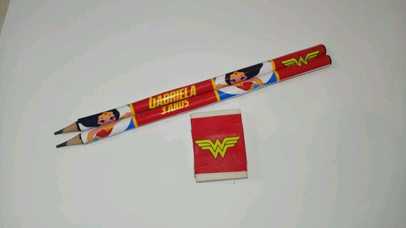 Lapis Borracha Personalizado Mulher Maravilha