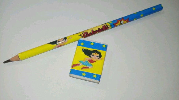 Lapis Borracha Personalizado Mulher Maravilha