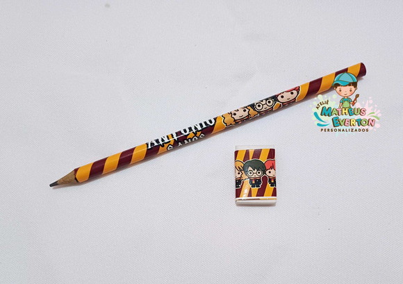 Lapis Borracha Personalizado Tema Harry Potter - Imagem 2