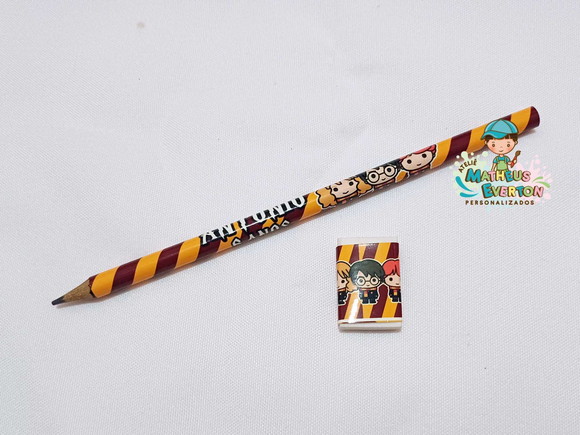 Lapis Borracha Personalizado Tema Harry Potter - Imagem 3