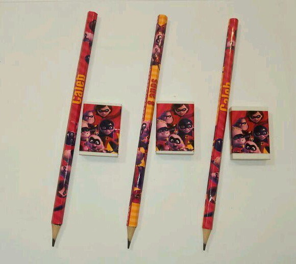 Lapis Borracha Personalizado Tema Os Incríveis