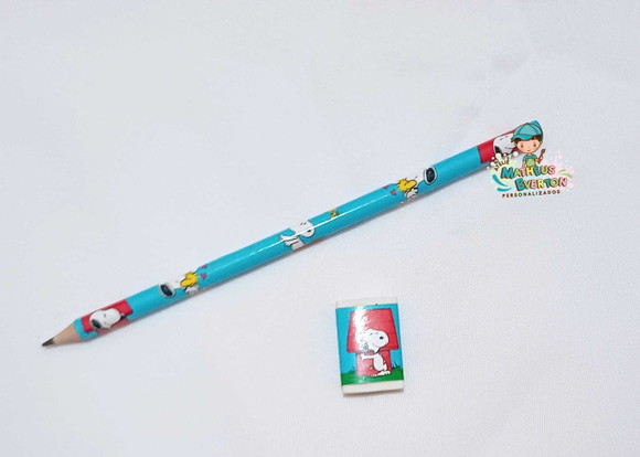 Lapis Borracha Personalizado Tema Snoopy - Imagem 2