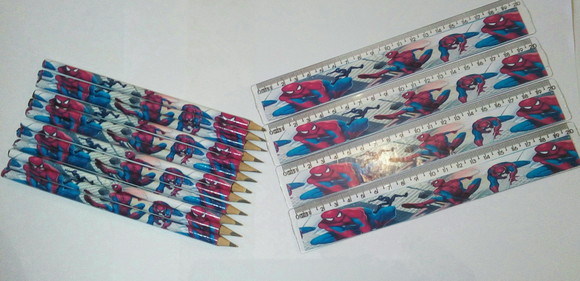 Lápis e Régua Personalizado Homem Aranha - Imagem 3
