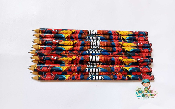 Lápis Personalizado Homem Aranha