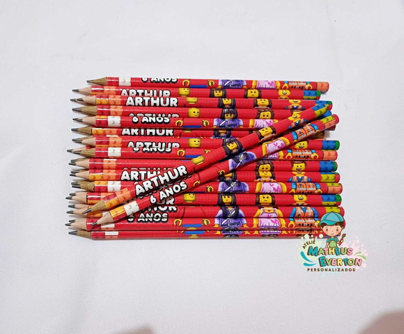 Lápis Personalizado Lego - Imagem 5