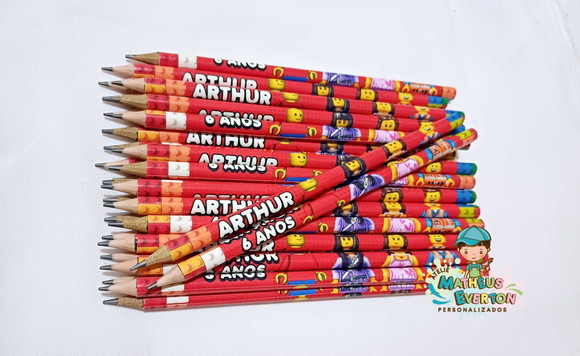 Lápis Personalizado Lego - Imagem 3